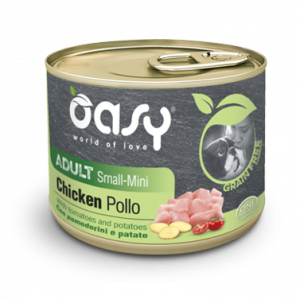 OASY DOG GRAIN FREE ADULT SMALL MINI POLLO LATTINA 200 GR