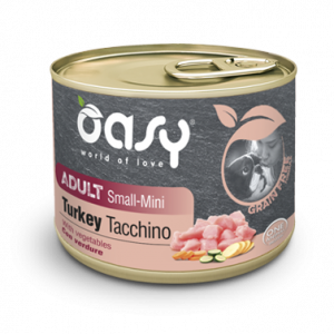 OASY DOG GRAIN FREE ADULT SMALL MINI TACCHINO LATTINA 200 GR