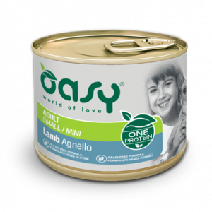 OASY DOG ONE ADUL SMALL AGNELLO LATTINA 200 GR