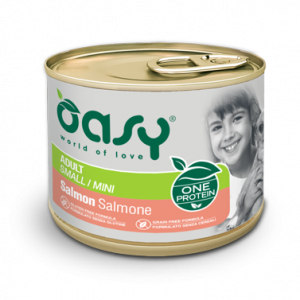 OASY DOG ONE ADULT SMALL SALMONE LATTINA 200 GR