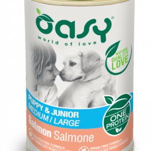 OASY DOG ONE PUPPY SALMONE LATTINA 400 GR