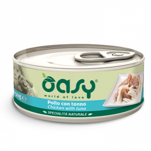 OASY DOG POLLO E TONNO LATTINA 150 GR