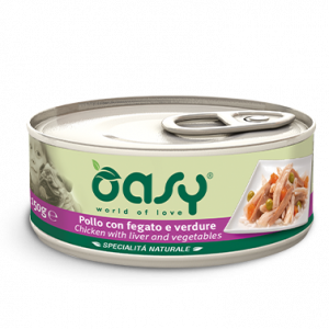 OASY DOG POLLO FEGATO E VERDURE LATTINA 150 GR