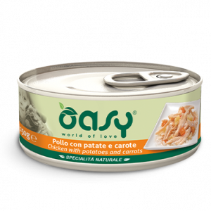 OASY DOG POLLO PATATE E CAROTE LATTINA 150 GR