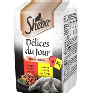 SHEBA DDJ MANZO E POLLO SALSA 6X50 GR