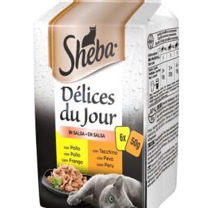 SHEBA DDJ POLLO E TACCHINO SALSA 6X50