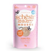 SCHESIR GATTO BABY MOUSSE SALMONE BUSTINA 70 GR