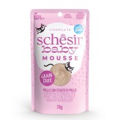 SCHESIR GATTO BABY MOUSSE POLLO BUSTINA 70 GR