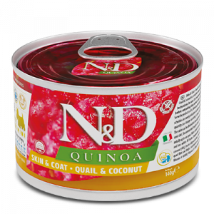 ND DOG QUINOA QUAGLIA E COCCO 140 GR