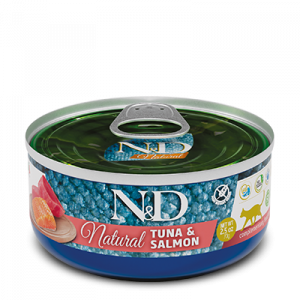ND CAT NATURAL TONNO E SALMONE 70 GR