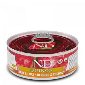ND CAT QUINOA ARINGA E COCCO 80 GR