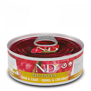 ND CAT QUINOA QUAGLIA E COCCO 80 GR
