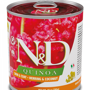 ND DOG QUINOA ARINGA E COCCO 285 GR