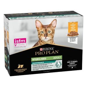 PRO PLAN CAT STERILIZED POLLO MULTIPACK 10X85 GR