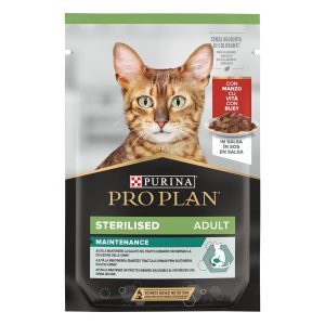 PRO PLAN CAT STERILIZED MANZO BUSTINA 85 GR