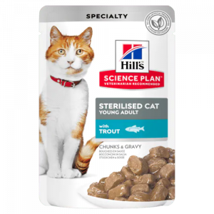 HILLS GATTO STERILIZED TROTA BUSTINA 85 GR