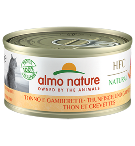 HFC CAT NATURAL TONNO E GAMBERETTI LATTINA 70 GR