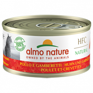 HFC CAT NATURAL POLLO E GAMBERETTI LATTINA 70 GR