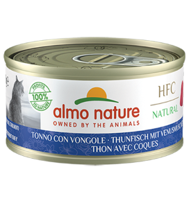 HFC CAT NATURAL TONNO E VONGOLE LATTINA 70 GR