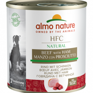HFC DOG NATURAL MANZO E PROSCIUTTO LATTINA 290 GR