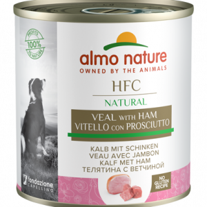 HFC DOG NATURAL VITELLO E PROSCIUTTO LATTINA 290 GR