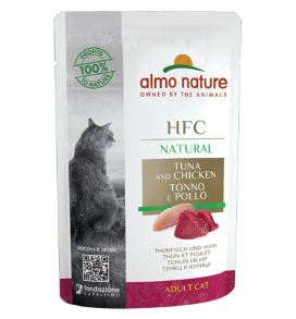 HFC CAT NATURAL TONNO E POLLO BUSTINA 55 GR