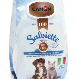 SALVIETTE CAMON LATTE E MIELE 100 PZ