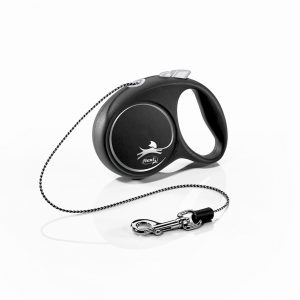 FLEXI DESIGN BLACK GUINZAGLIO CORDA XS 3 MT NERO
