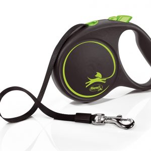 FLEXI DESIGN BLACK GUINZAGLIO FETTUCCIA L 5 MT VERDE
