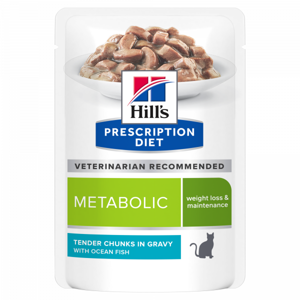 HILLS GATTO METABOLIC PESCE OCEANICO BUSTINA 85 GR