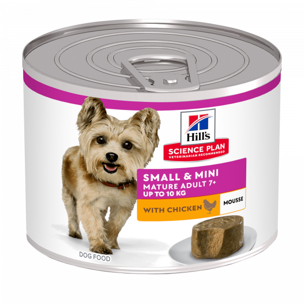 HILLS CANE MATURE SMALL & MINI POLLO MOUSSE 200 GR