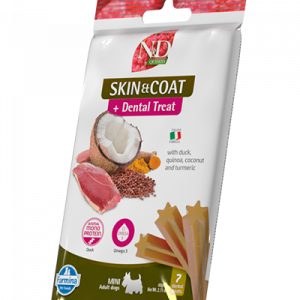 ND DOG SNACK QUINOA SKIN&COAT ANATRA ADULT MINI 60 GR