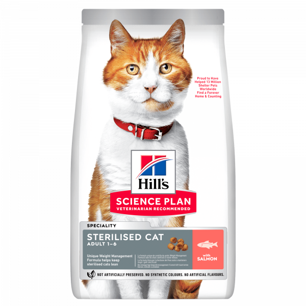 HILLS GATTO STERILIZED SALMONE 300 GR