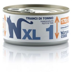 NATURAL CODE GATTO TRANCI DI TONNO LATTINA 170 GR
