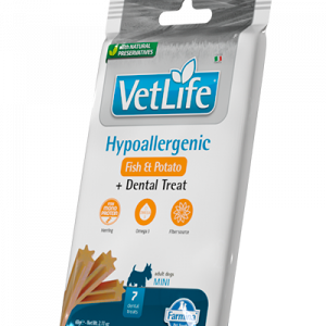 VET LIFE DOG SNACK HYPO PESCE E PATATE ADULT MINI 60 GR