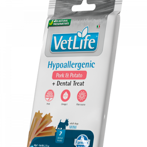 VET LIFE DOG SNACK HYPO MAIALE E PATATE ADULT MINI 60 GR