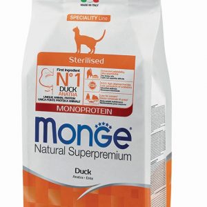 MONGE CAT STERILIZED ANATRA 10 KG