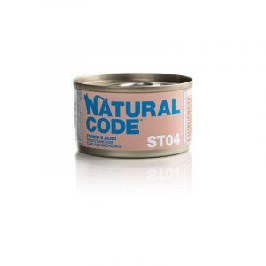 NATURAL CODE GATTO STERILIZED TONNO E ALICI 85 GR