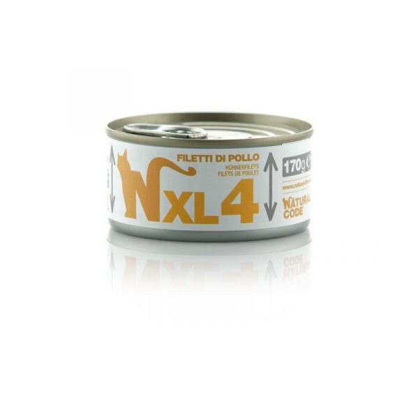 NATURAL CODE GATTO FILETTI POLLO LATTINA 170 GR