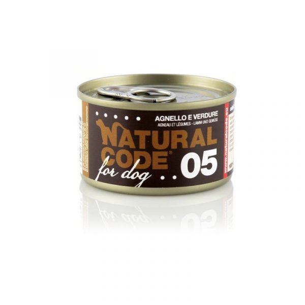 NATURAL CODE CANE AGNELLO E VERDURE LATTINA 90 GR
