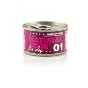 NATURAL CODE CANE AGNELLO E PATATE LATTINA 90 GR