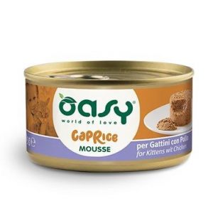 OASY CAT CAPRICE MOUSSE GATTINI POLLO LATTINA 85 GR