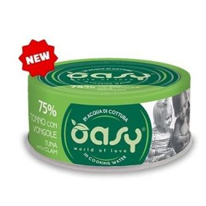 OASY CAT MORE LOVE TONNO E VONGOLE LATTINA 70 GR