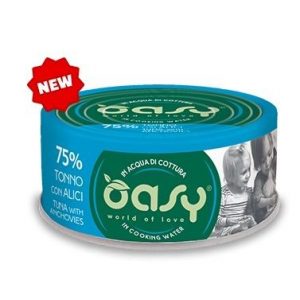 OASY CAT MORE LOVE TONNO E ALICI LATTINA 70 GR