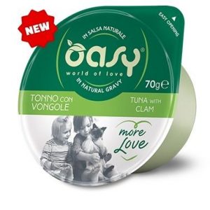 OASY CAT MORE LOVE TONNO E VONGOLE CUP 70 GR