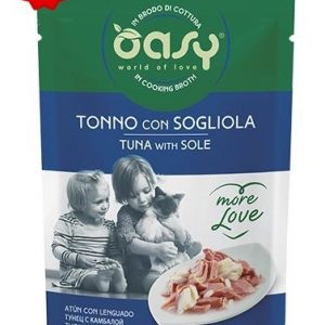 OASY CAT MORE LOVE TONNO E SOGLIOLA BUSTINA 70 GR
