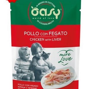 OASY CAT MORE LOVE POLLO E FEGATO BUSTINA 70 GR