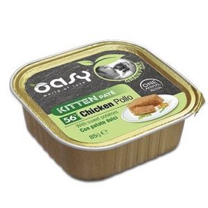 OASY CAT GRAIN FREE KITTEN POLLO E PATATE DOLCI VASCHETTA 85 GR