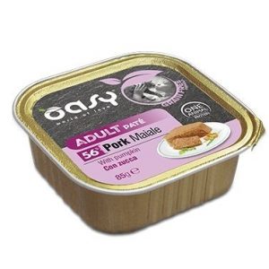 OASY CAT GRAIN FREE ADULT MAIALE E ZUCCA VASCHETTA 85 GR