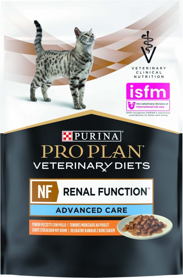 PRO PLAN CAT DIET NF RENAL POLLO BUSTINA 85 GR